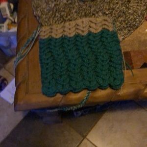 Homemade crocheted purse